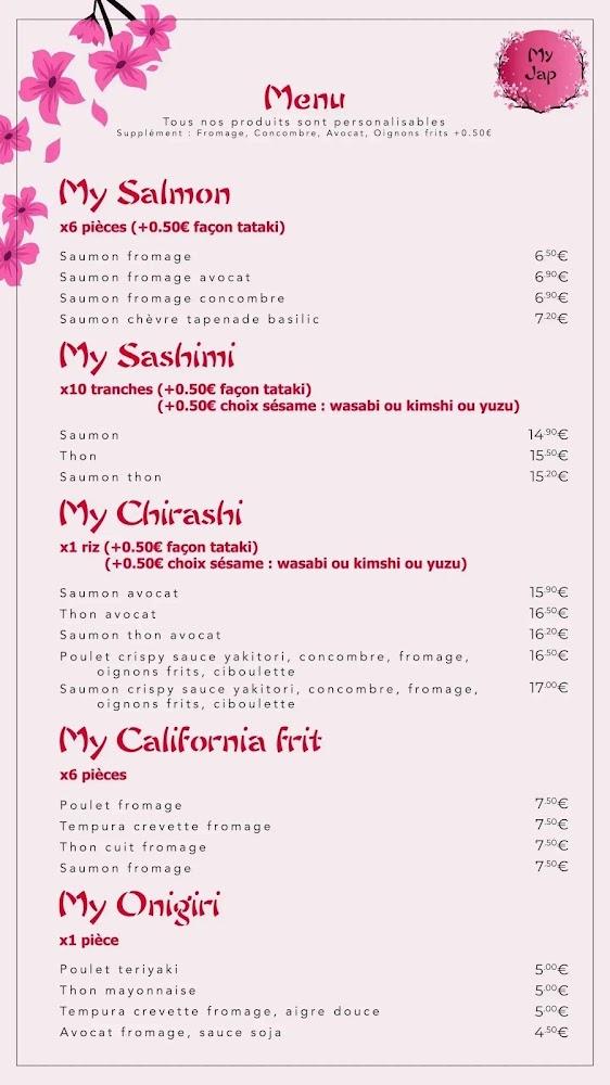 My Jap - Menu Image 2