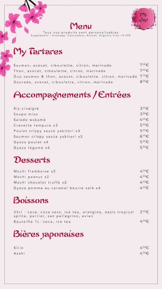 My Jap - Menu Image 3